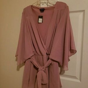 Womens pink blouse size 24
